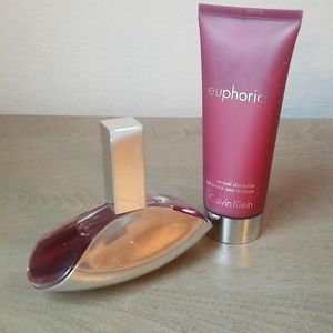 SOLD Euphoria Calvin Klein Perfume and Lotion set